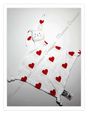 Doudou Plat Carré Lapin Blanc