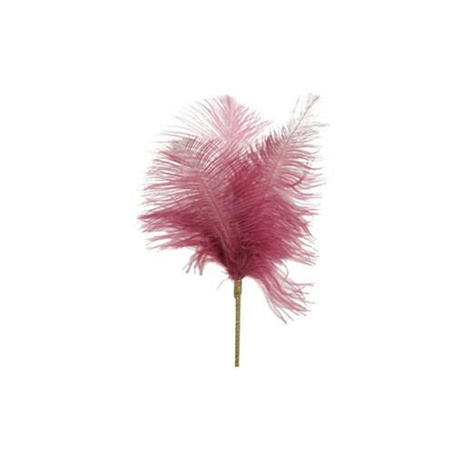 Pique plume 15cm - pique, rose