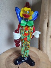 Murano ancien clown coloré