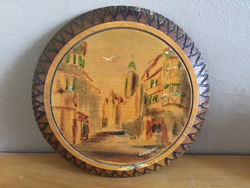 Assiette décorative bois - assiette,