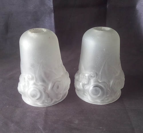 Paire tulipe art déco - paire,
