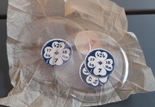 Lot de 2 verres 424 (bombé) 42 mm très fin ancien montre gousset France ORIGINAL