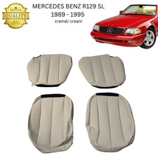 Couvre-Sièges Mercedes-Benz R129 SL SET 1989 - 1995 Beige / Crème
