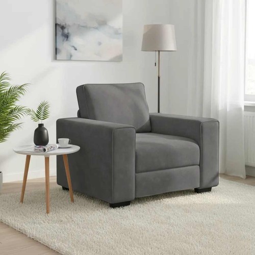 Fauteuil gris foncé 100x77x82
