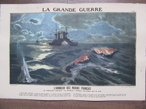 Gravure 1914 grande guerre - 1914, la