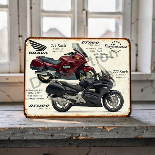 Plaque métal vintage honda - honda, st