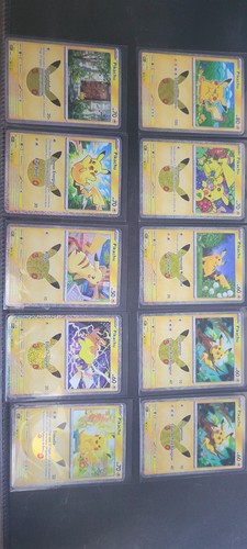 Lot cartes pokémon pikachu - 10,