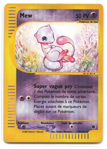 Carte pokémon mew 165 - carte,