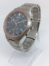 Bering Titan Chrono 11743-709 Men's 43mm Brushed Titanium Watch NWT