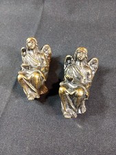 Paire Angelots Ornement Meuble