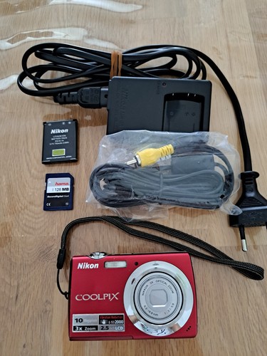 Nikon coolpix s220 rouge 10mp - rouge,