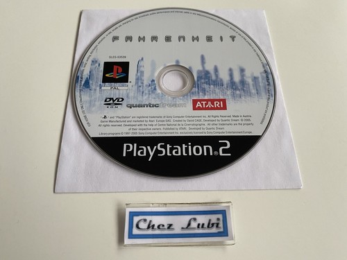 Fahrenheit sony playstation - fahrenheit,