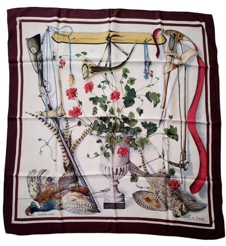 Foulard hermes fleurs - hermes,