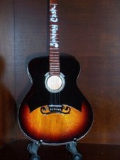 Miniature ACOUSTIC Guitar For JOHNNY CASH Display Gift Memorabilia FREE Stand