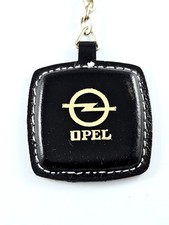 KEYRING - OPEL 1970s - Vintage, Leather - Garages - Kadett Rekord Vectra Astra