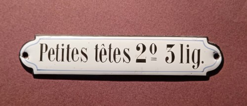 Ancienne plaque émaillée - ancienne,