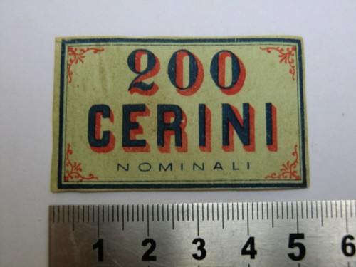 Old matchbox label - italy,