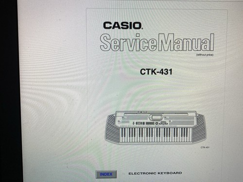 Casio ctk 431 service manual - service,