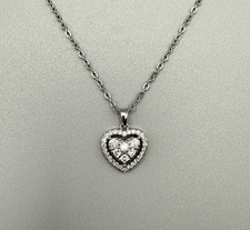 Collier femme cœur zircon pendentif femmes bijoux chaîne argent femme cadeau