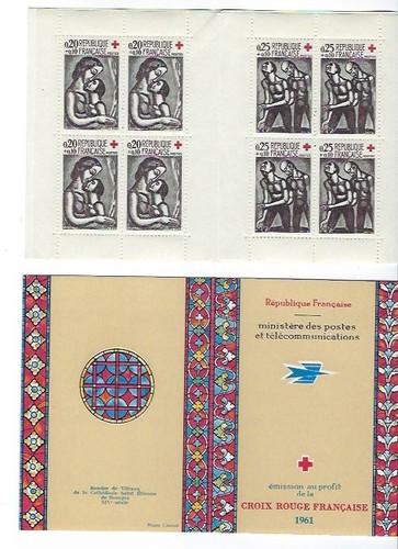 Carnet croix rouge timbre - carnet,