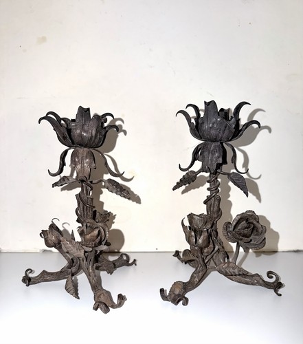 Anciens chandeliers bougeoir - anciens,