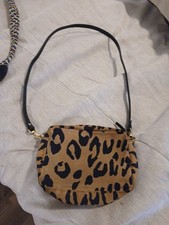 Claire v Leopard Print Midi Sac