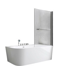 Paroi pliante de baignoire