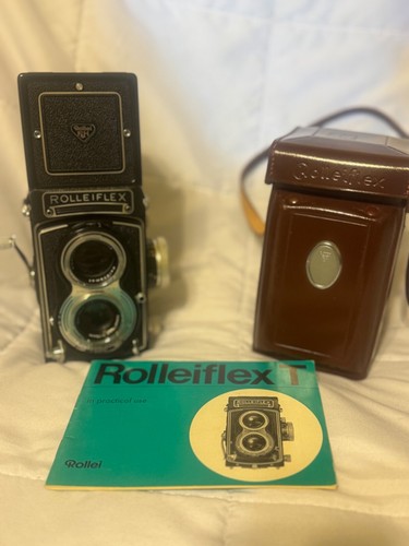 Black rolleiflex camera with - black,