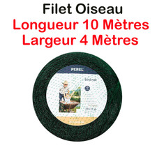 FILET DE PROTECTION OISEAUX Longueur 10 M X Largeur 4 M Maille 22 x 22 mm