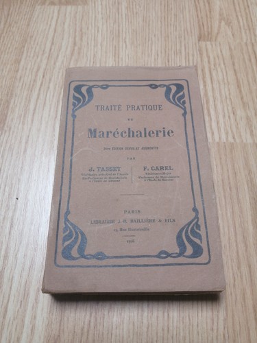 Livre ancien maréchalerie - livre,