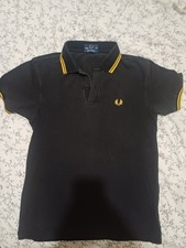 Polo Fred Perry noir et jaune