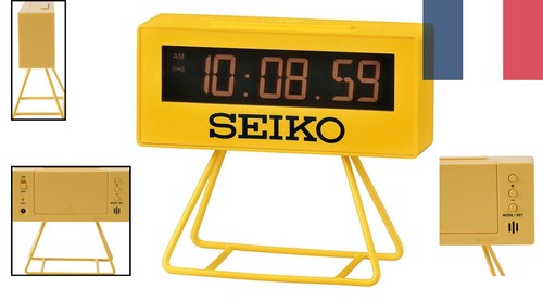 Réveil seiko jaune - jaune,