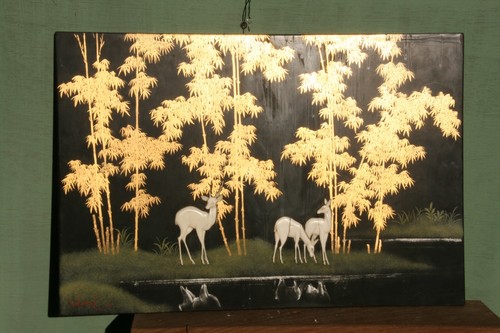 Tableau laque chine - laque,