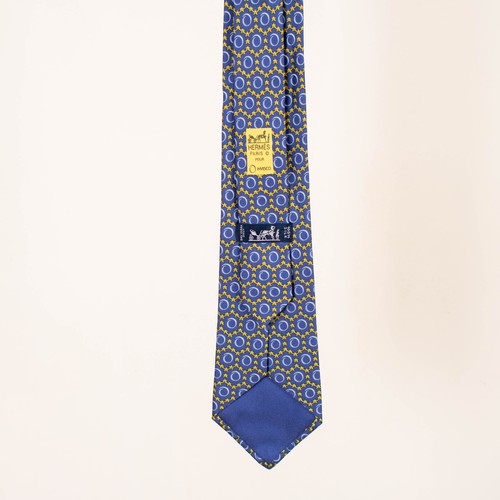 Cravate hermes bleu - cravate,
