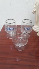 3 ANCIEN VERRE A BIERE CINEY 25CL Vintage Old Beer Glass 