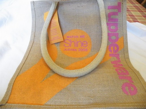 Tupperware canvas carry bag - tupperware,