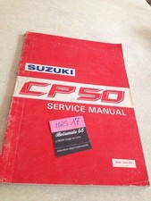 Suzuki CP50 CP 50 scooter manuel revue technique atelier moto éd. 85 anglais