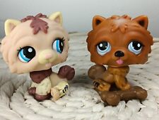 Petshop Authentic LPS Couple Dog Chow Chow Puppy Dog Rare #1636 #1831 Hasbro
