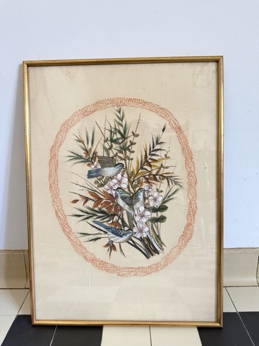 Estampe encadrée oiseaux - , et