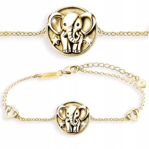 Bracelet éléphant or - bracelet,