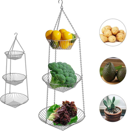 Tier hanging basket with - hanging,