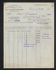 LANNOY (59) factory of bedspreads upholstery fabrics "Edouard TOULEMONDE" 1925