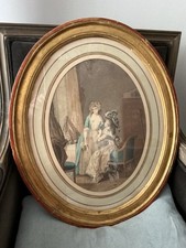  Cadre Ovale Doré Avec