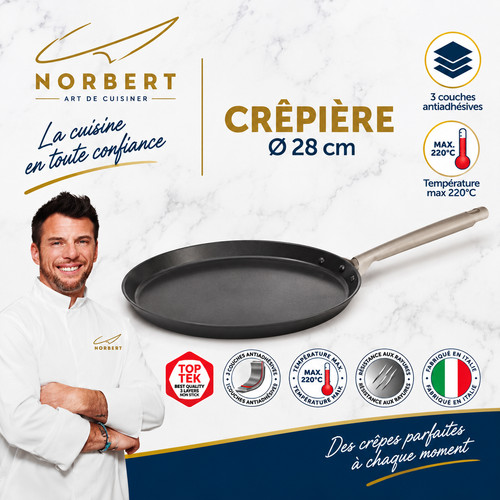 Crêpière norbert 28cm - norbert,