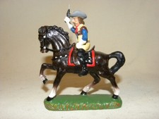 RARE BUFFALO BILL ELASTOLIN CHIALU COWBOY RIDER DURSO COMPOSITION FIGURE