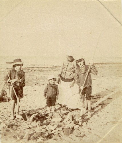 Bord mer plage ca 1895 - de,