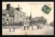 Old postcard Mur-de-Sologne, La Mairie 1908 
