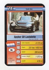 Top Trumps  Exotic Cars 2004. Spyker C8 Laviolette