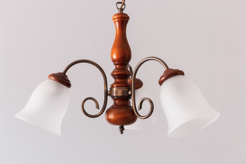Lustre vintage branches bois - vintage,