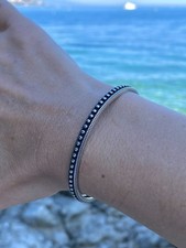bracelet argent massif femme
